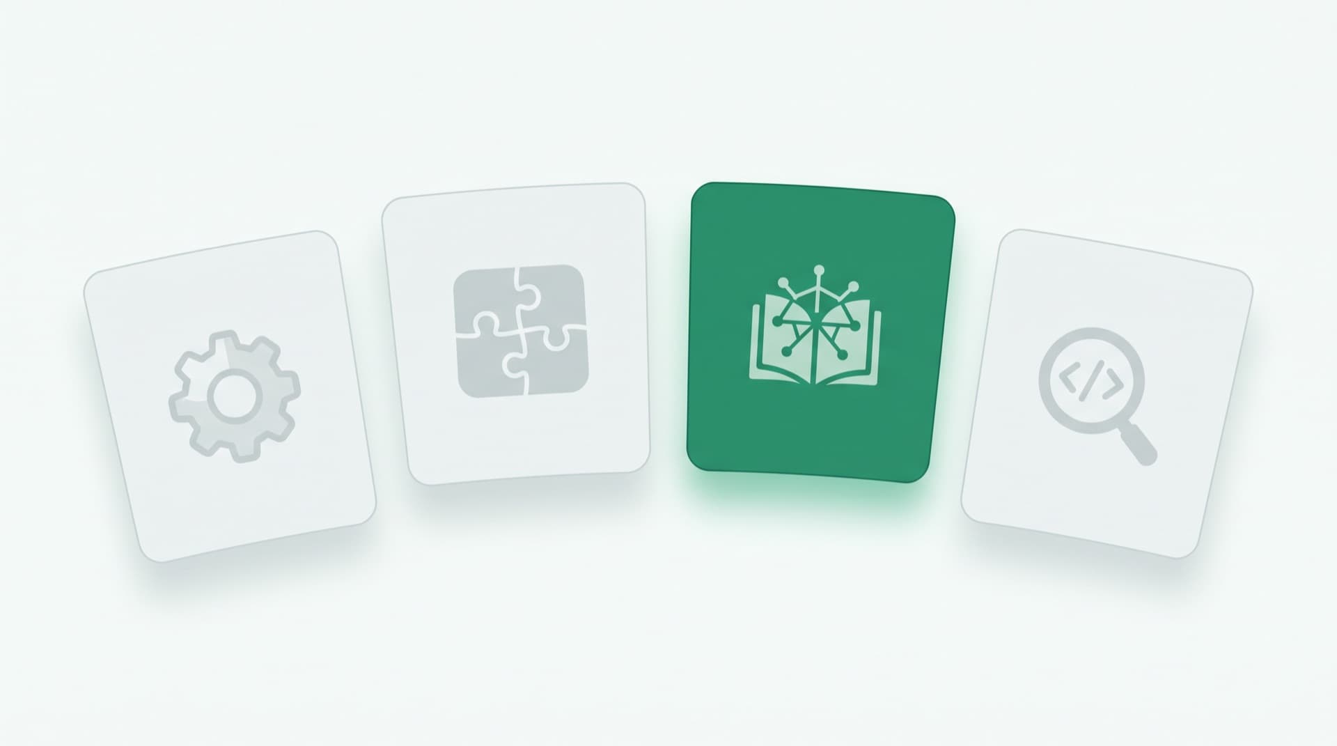 Illustratie van vier websiteplatformen naast elkaar met vergelijkingspijlen