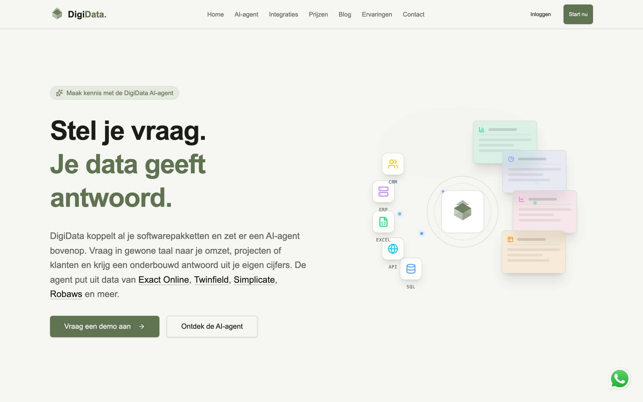 DigiData website screenshot