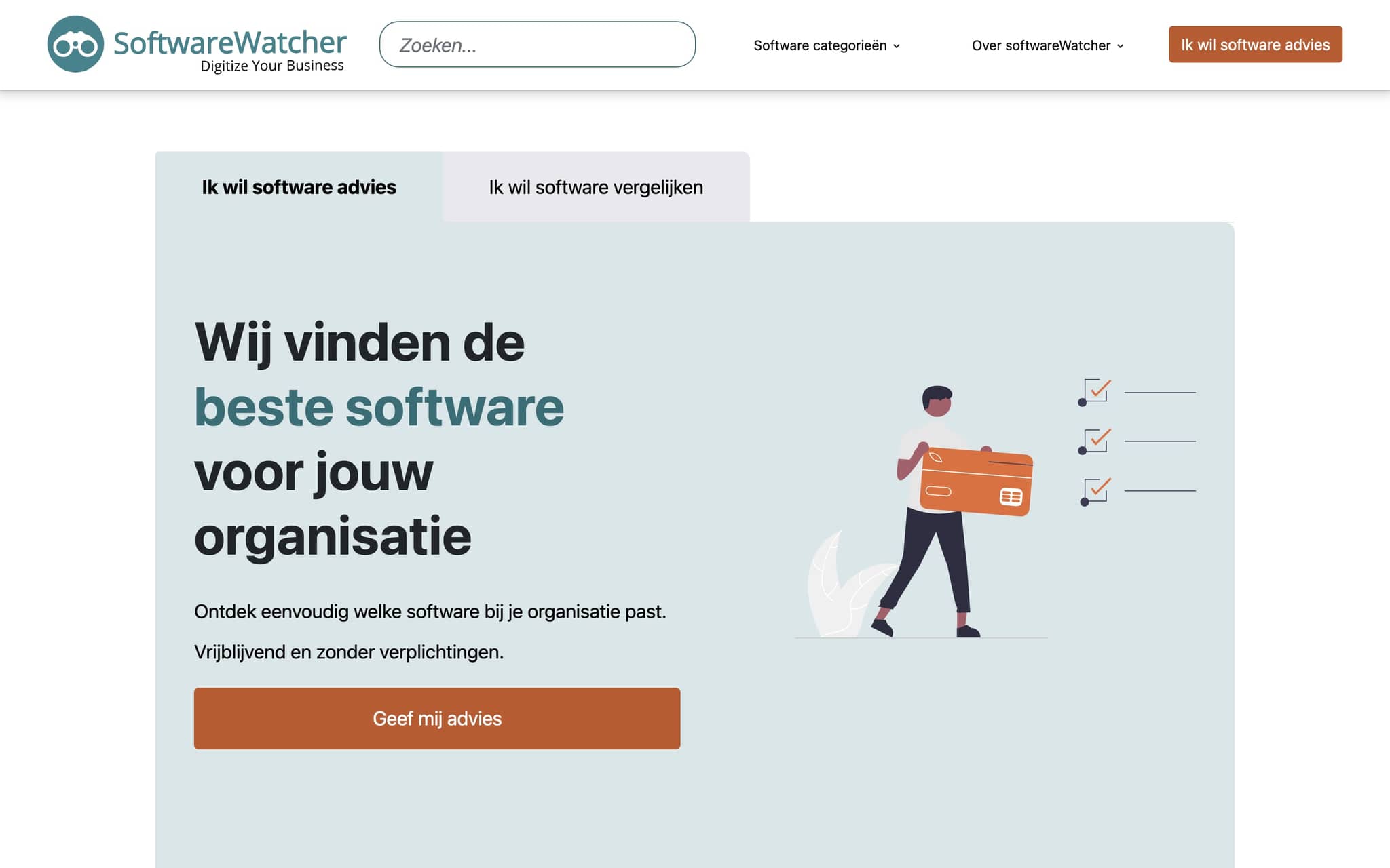 SoftwareWatcher website screenshot
